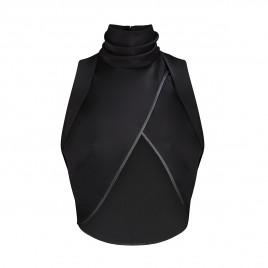 Stand-up collar top