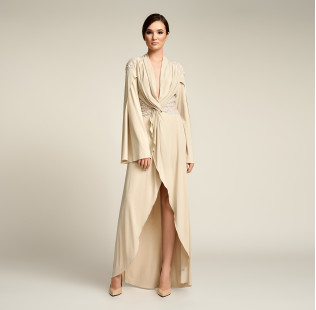 Robe longue ivoire small - 2