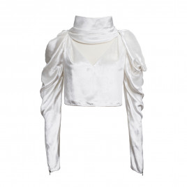 Crop top coupe triangle devant