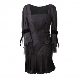 Square neck cotton dress 