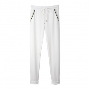 White velvet pants small - 1