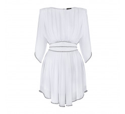 White mini dress