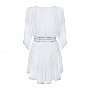 Robe courte blanche small - 3