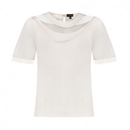 Ivory silk t-shirt