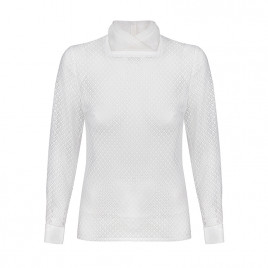 Blouse en dentelle blanche