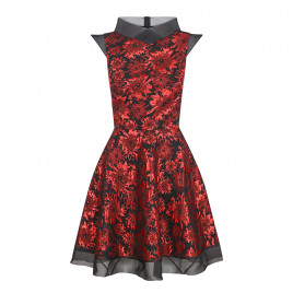 Robe rouge et noire