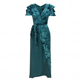 Robe midi turquoise foncé