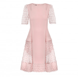 Sheer silk crepe dress small - 1