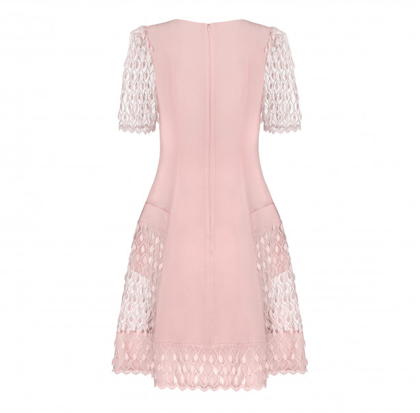 Sheer silk crepe dress - 2