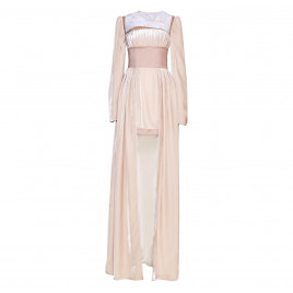 Rose velvet dress