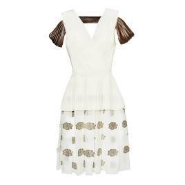 Robe plissée blanche