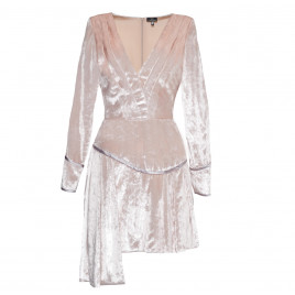 Pink velvet dress