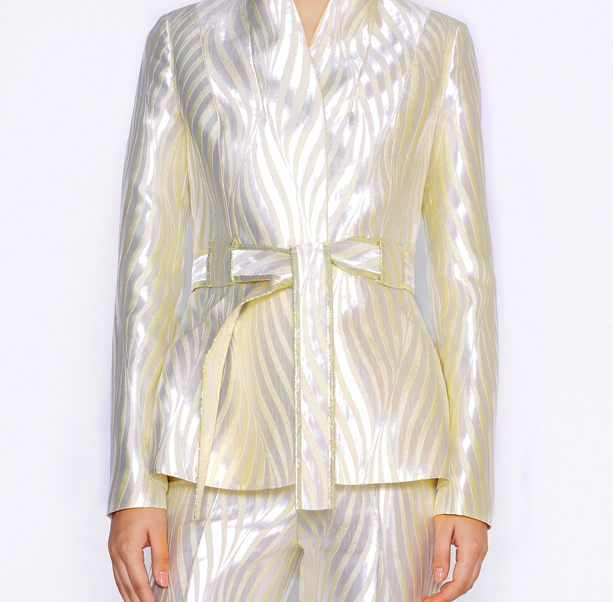 Jacket  jacquard ivory - 2
