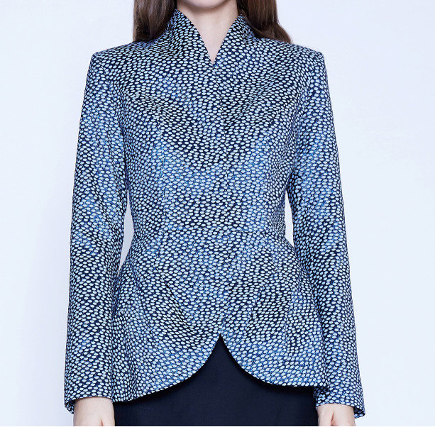Light blue jacquard jacket - 2