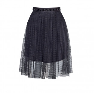 Pleated skirt with chain small - 1