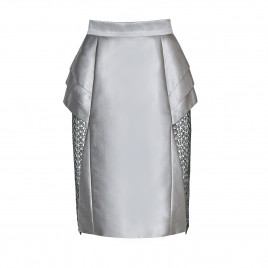 Skirt with lace triangle 